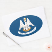 Sticker Ovale Louisiane (Enveloppe)