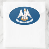 Sticker Ovale Louisiane (Sac)