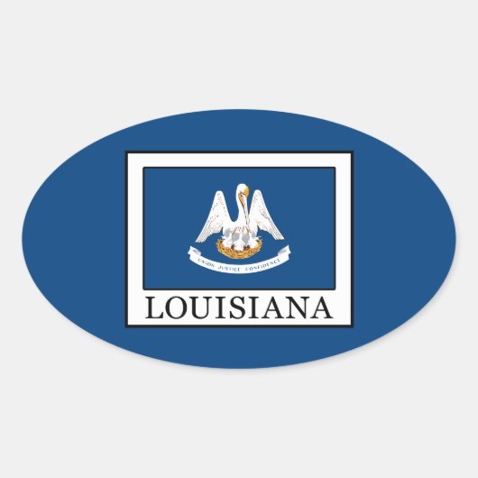 Sticker Ovale Louisiane (Devant)