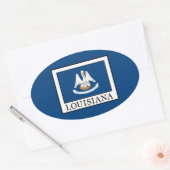 Sticker Ovale Louisiane (Enveloppe)