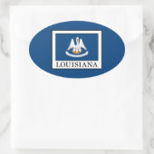 Sticker Ovale Louisiane (Sac)