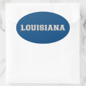 Sticker Ovale Louisiane (Sac)