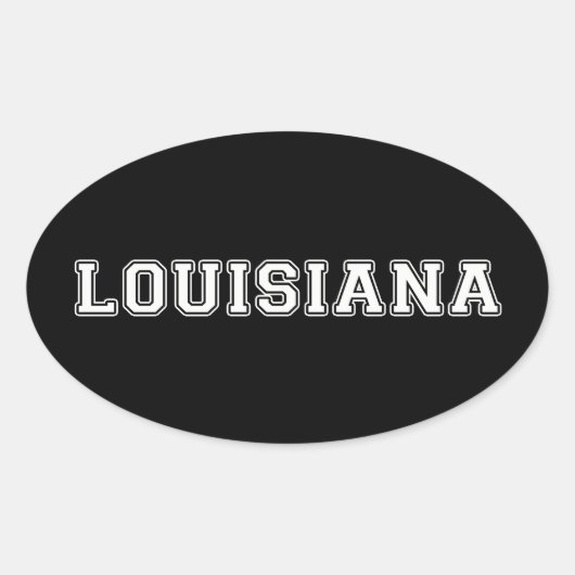 Sticker Ovale Louisiane (Devant)