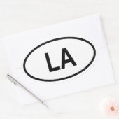 Sticker Ovale Louisiane "LA" (Enveloppe)
