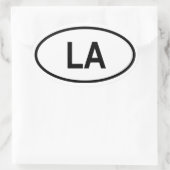 Sticker Ovale Louisiane "LA" (Sac)