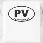 Sticker Ovale L'ovale PV Palos Verdes (Sac)