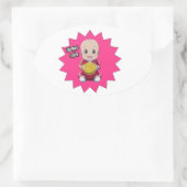 Sticker Ovale Love football (Sac)