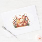 Sticker Ovale Love Hug (Enveloppe)