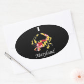 Sticker Ovale Love Maryland (Enveloppe)