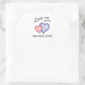 STICKER OVALE LOVE SEWN (Sac)