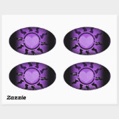 Sticker Ovale Love Shines 4 U_ (Feuille)