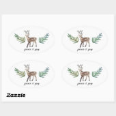 Sticker Ovale Loved Dearly (Feuille)