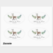 Sticker Ovale Loved Dearly (Feuille)