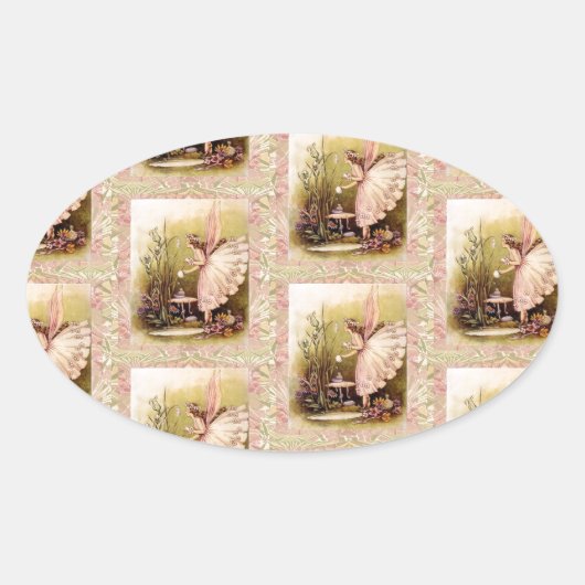 Sticker Ovale Lovely - Fairy Angel (Devant)