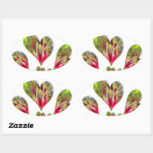 Sticker Ovale Lovely Hearts Humanitarian Day Le monde a besoin d (Feuille)