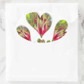 Sticker Ovale Lovely Hearts Humanitarian Day Le monde a besoin d (Sac)