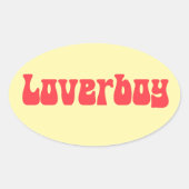 Sticker Ovale Loverboy (Devant)