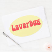 Sticker Ovale Loverboy (Enveloppe)