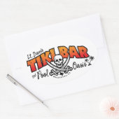 Sticker Ovale Lt. Dan's Tiki Bar & Pool Oasis Merchandises (Enveloppe)