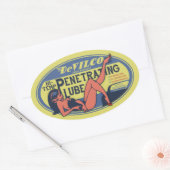 Sticker Ovale Lube pénétrante (Enveloppe)