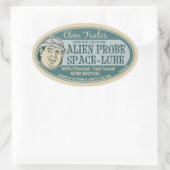 Sticker Ovale Lube spatiale (Sac)