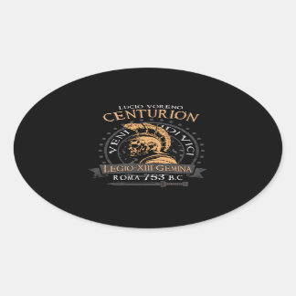 Sticker Ovale Lucius Voreno, un célèbre bâton ovale centurion ro