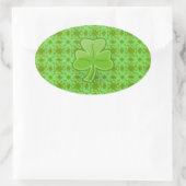 Sticker Ovale Lucky Shamrock (Sac)