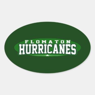 Sticker Ovale Lycée Flomaton ; ouragans