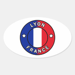 Sticker Ovale Lyon France