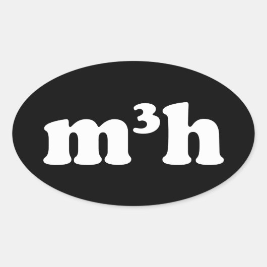 Sticker Ovale m3h (Devant)