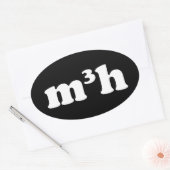 Sticker Ovale m3h (Enveloppe)