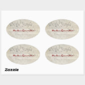 Sticker Ovale M A C A - Make America Constitutional Again! (Feuille)