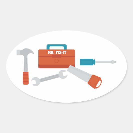 Sticker Ovale M. Fix-It (Devant)