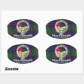 Sticker Ovale MacDonald Clan (Feuille)