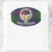 Sticker Ovale MacDonald Clan (Sac)