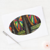 Sticker Ovale Machines à sous Las Vegas (Enveloppe)