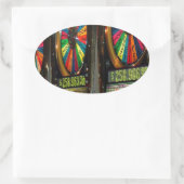 Sticker Ovale Machines à sous Las Vegas (Sac)