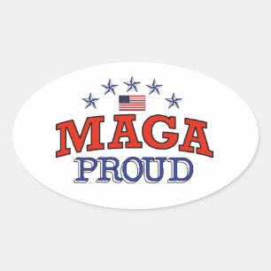 Sticker Ovale MAGA Fière