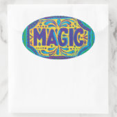 Sticker Ovale Magie bleue (Sac)