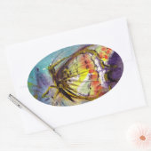 STICKER OVALE MAGIQUE BUTTERFLY (Enveloppe)