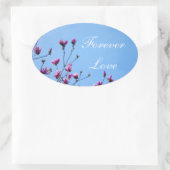 Sticker Ovale Magnolia rose (Sac)