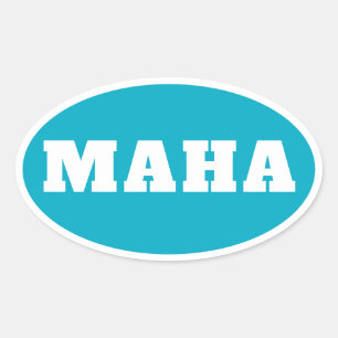 Sticker Ovale MAHA Rendre l'Amérique saine à nouveau