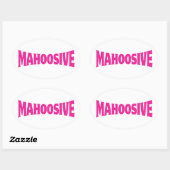 STICKER OVALE MAHOOSIQUE (Feuille)