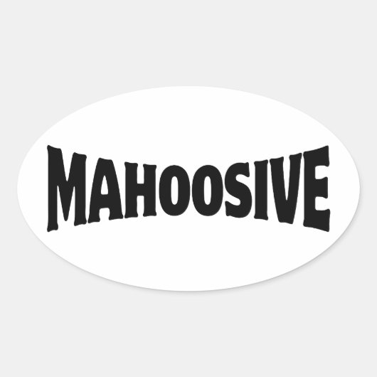 STICKER OVALE MAHOOSIVE (Devant)