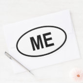 Sticker Ovale Maine "ME" (Enveloppe)