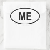Sticker Ovale Maine "ME" (Sac)