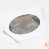 Sticker Ovale Maison légère en Cascais Portugal (Enveloppe)