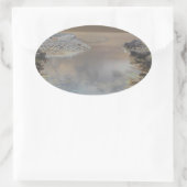 Sticker Ovale Maison légère en Cascais Portugal (Sac)