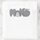 Sticker Ovale MAKO Slap (Sac)