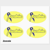 Sticker Ovale Maladie des coussins (Feuille)